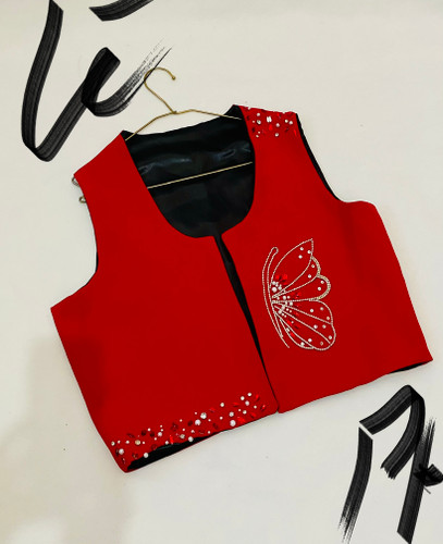 جلیقه_جواهر_دوزی_پروانه