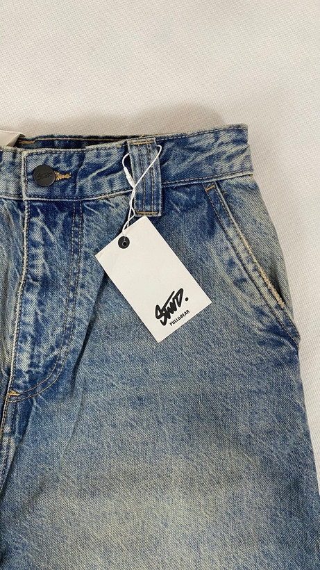 نمای نزدیک شلوار جین مام بگ مردانه پول اند بیر