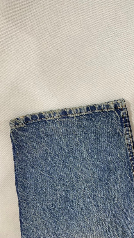 نمای نزدیک دمپا شلوار جین مام بگ پول اند بیر