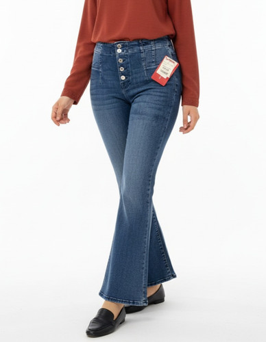 عکس پاخور شلوار جین بوتکات lucky brand کمر دکمه