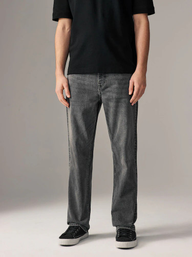 شلوار جین مردانه راسته طوسی تیره stefanel