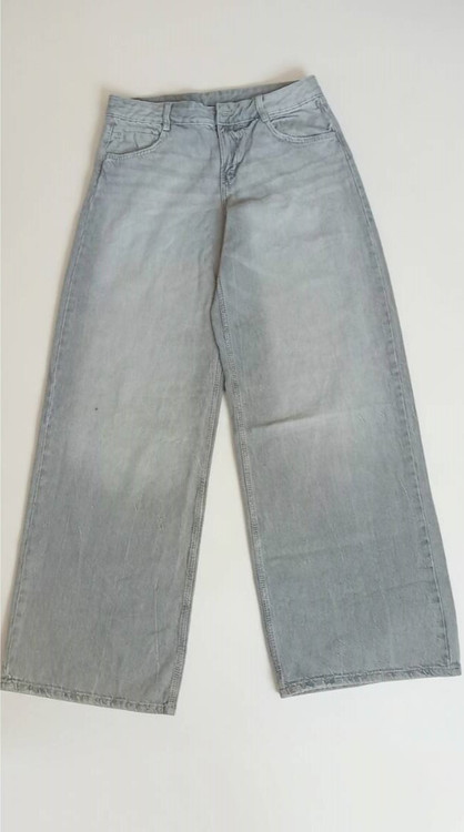 شلوارجین زنانه بگ طوسی wrangler وارداتی درجه یک