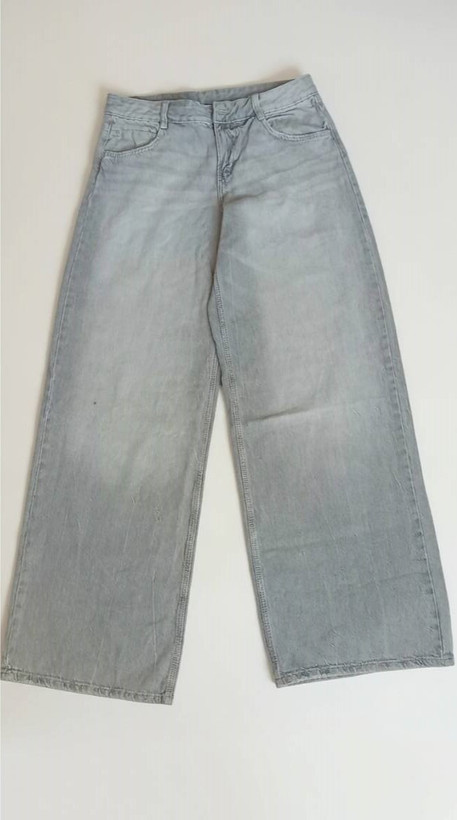 شلوارجین زنانه بگ طوسی wrangler وارداتی درجه یک
