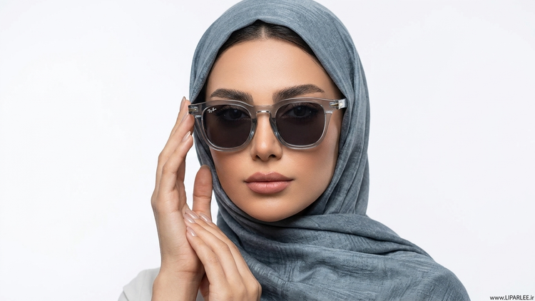 عینک آفتابی Ray-Ban UV400 فریم شفاف وارداتی - نمای محصول