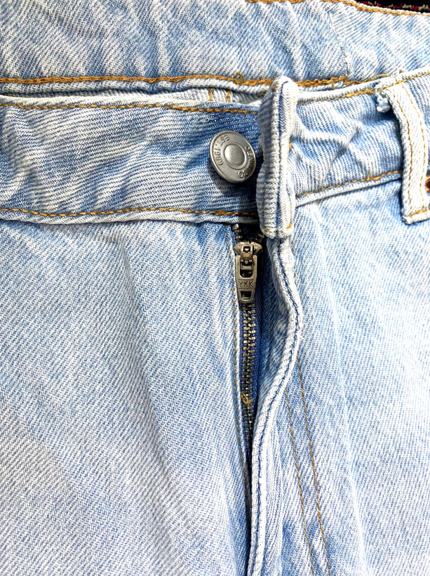 شلوار جین نیم بگ یخی زنانه denim.co دمپا ریش - بستهبندی